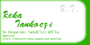 reka tankoczi business card